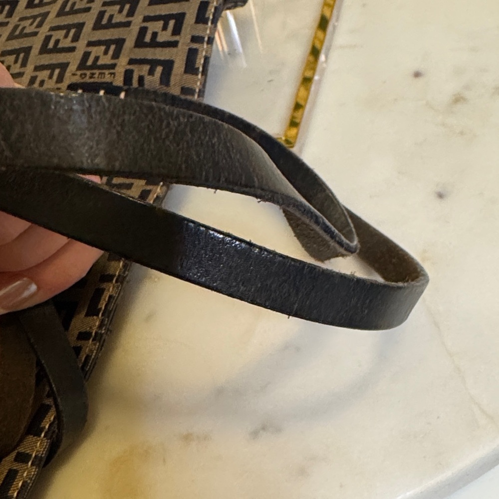 Fendi Authentic Black And Brown Patterned Tote - image 4